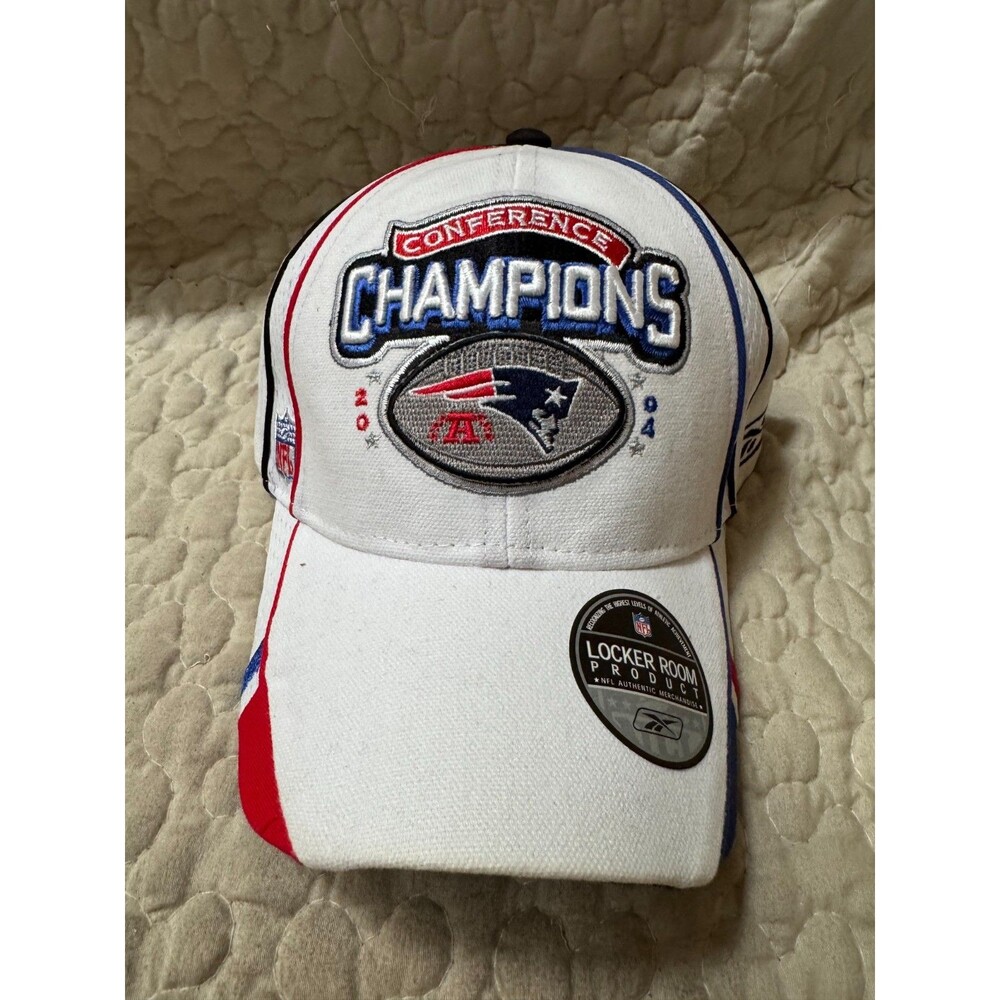 Reebok New England Patriots 2004 AFC Conference Champions Locker Room Hat VTG